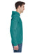 Comfort Colors 4900 Mens Long Sleeve Hooded T-Shirt Hoodie Seafoam Green Side