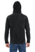 Comfort Colors 4900 Mens Long Sleeve Hooded T-Shirt Hoodie Black Back