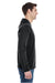 Comfort Colors 4900 Mens Long Sleeve Hooded T-Shirt Hoodie Black Side