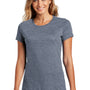 District Womens Perfect Weight Short Sleeve Crewneck T-Shirt - Heather Navy Blue