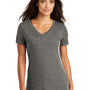 District Womens Perfect Weight Short Sleeve V-Neck T-Shirt - Heather Charcoal Grey