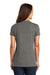 District DM1170L Womens Perfect Weight Short Sleeve V-Neck T-Shirt Heather Charcoal Grey Back
