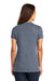 District DM1170L Womens Perfect Weight Short Sleeve V-Neck T-Shirt Heather Navy Blue Back