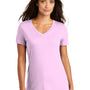 District Womens Perfect Weight Short Sleeve V-Neck T-Shirt - Soft Purple