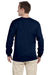 Fruit Of The Loom 4930 Mens HD Jersey Long Sleeve Crewneck T-Shirt Navy Blue Back