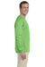 Fruit Of The Loom 4930 Mens HD Jersey Long Sleeve Crewneck T-Shirt Kiwi Green Side