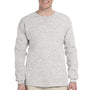 Fruit Of The Loom Mens HD Jersey Long Sleeve Crewneck T-Shirt - Ash Grey - Closeout