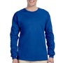 Fruit Of The Loom Mens HD Jersey Long Sleeve Crewneck T-Shirt - Royal Blue
