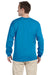 Fruit Of The Loom 4930 Mens HD Jersey Long Sleeve Crewneck T-Shirt Pacific Blue Back