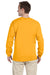 Fruit Of The Loom 4930 Mens HD Jersey Long Sleeve Crewneck T-Shirt Gold Back