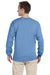 Fruit Of The Loom 4930 Mens HD Jersey Long Sleeve Crewneck T-Shirt Columbia Blue Back