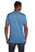 Hanes 4980 Mens Nano-T Short Sleeve Crewneck T-Shirt Carolina Blue Back