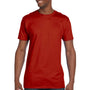 Hanes Mens Nano-T Short Sleeve Crewneck T-Shirt - Deep Red