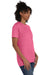 Hanes 4980 Mens Nano-T Short Sleeve Crewneck T-Shirt Heather Wow Pink 3Q