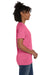 Hanes 4980 Mens Nano-T Short Sleeve Crewneck T-Shirt Heather Wow Pink SIde
