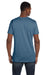 Hanes 4980 Mens Nano-T Short Sleeve Crewneck T-Shirt Denim Blue Back