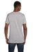Hanes 4980 Mens Nano-T Short Sleeve Crewneck T-Shirt Light Steel Grey Back