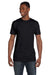 Hanes 4980 Mens Nano-T Short Sleeve Crewneck T-Shirt Black Front