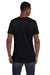 Hanes 4980 Mens Nano-T Short Sleeve Crewneck T-Shirt Black Back