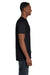 Hanes 4980 Mens Nano-T Short Sleeve Crewneck T-Shirt Black Side