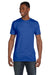 Hanes 4980 Mens Nano-T Short Sleeve Crewneck T-Shirt Royal Blue Front