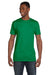 Hanes 4980 Mens Nano-T Short Sleeve Crewneck T-Shirt Kelly Green Front