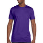 Hanes Mens Nano-T Short Sleeve Crewneck T-Shirt - Purple