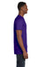 Hanes 4980 Mens Nano-T Short Sleeve Crewneck T-Shirt Purple Side
