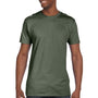 Hanes Mens Nano-T Short Sleeve Crewneck T-Shirt - Fatigue Green