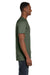 Hanes 4980 Mens Nano-T Short Sleeve Crewneck T-Shirt Fatigue Green Side
