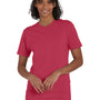 Hanes Mens Nano-T Short Sleeve Crewneck T-Shirt - Heather Red