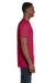 Hanes 4980 Mens Nano-T Short Sleeve Crewneck T-Shirt Heather Red SIde