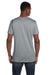 Hanes 4980 Mens Nano-T Short Sleeve Crewneck T-Shirt Vintage Grey Back