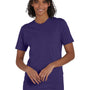 Hanes Mens Nano-T Short Sleeve Crewneck T-Shirt - Heather Grape Smash Purple