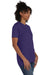 Hanes 4980 Mens Nano-T Short Sleeve Crewneck T-Shirt Heather Grape Smash Purple 3Q
