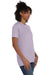 Hanes 4980 Mens Nano-T Short Sleeve Crewneck T-Shirt Marbled Pale Violet 3Q