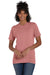 Hanes 4980 Mens Nano-T Short Sleeve Crewneck T-Shirt Heather Mauve Front