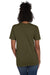 Hanes 4980 Mens Nano-T Short Sleeve Crewneck T-Shirt Heather Military Green Back