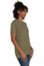 Hanes 4980 Mens Nano-T Short Sleeve Crewneck T-Shirt Heather Oregano 3Q
