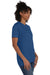 Hanes 4980 Mens Nano-T Short Sleeve Crewneck T-Shirt Heather Regal Navy Blue 3Q