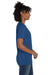 Hanes 4980 Mens Nano-T Short Sleeve Crewneck T-Shirt Heather Regal Navy Blue SIde