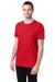 Hanes 4980 Mens Nano-T Short Sleeve Crewneck T-Shirt Athletic Red 3Q