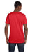 Hanes 4980 Mens Nano-T Short Sleeve Crewneck T-Shirt Athletic Red Back