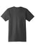Hanes 4980 Mens Nano-T Short Sleeve Crewneck T-Shirt Heather Charcoal Grey Flat Back