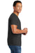 Hanes 4980 Mens Nano-T Short Sleeve Crewneck T-Shirt Heather Charcoal Grey Side