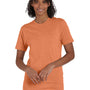 Hanes Mens Nano-T Short Sleeve Crewneck T-Shirt - Heather Pumpkin Orange