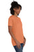 Hanes 4980 Mens Nano-T Short Sleeve Crewneck T-Shirt Heather Pumpkin Orange 3Q