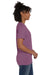 Hanes 4980 Mens Nano-T Short Sleeve Crewneck T-Shirt Heather Purple Rain SIde