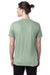 Hanes 4980 Mens Nano-T Short Sleeve Crewneck T-Shirt Equilibrium Green Back