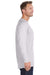 Hanes 498L Mens Nano-T Long Sleeve Crewneck T-Shirt Ash Grey Side